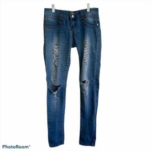 ‎VIP Jeans Super Skinny Med Wash, Size 3/4